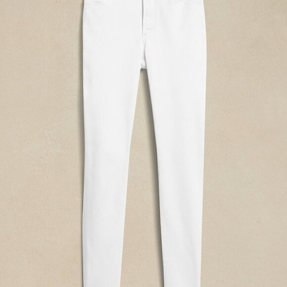 Banana Republic Mid Rise SCULPT Skinny Jeans White Size 10/30 LONG RETAIL $100 - Picture 5 of 5